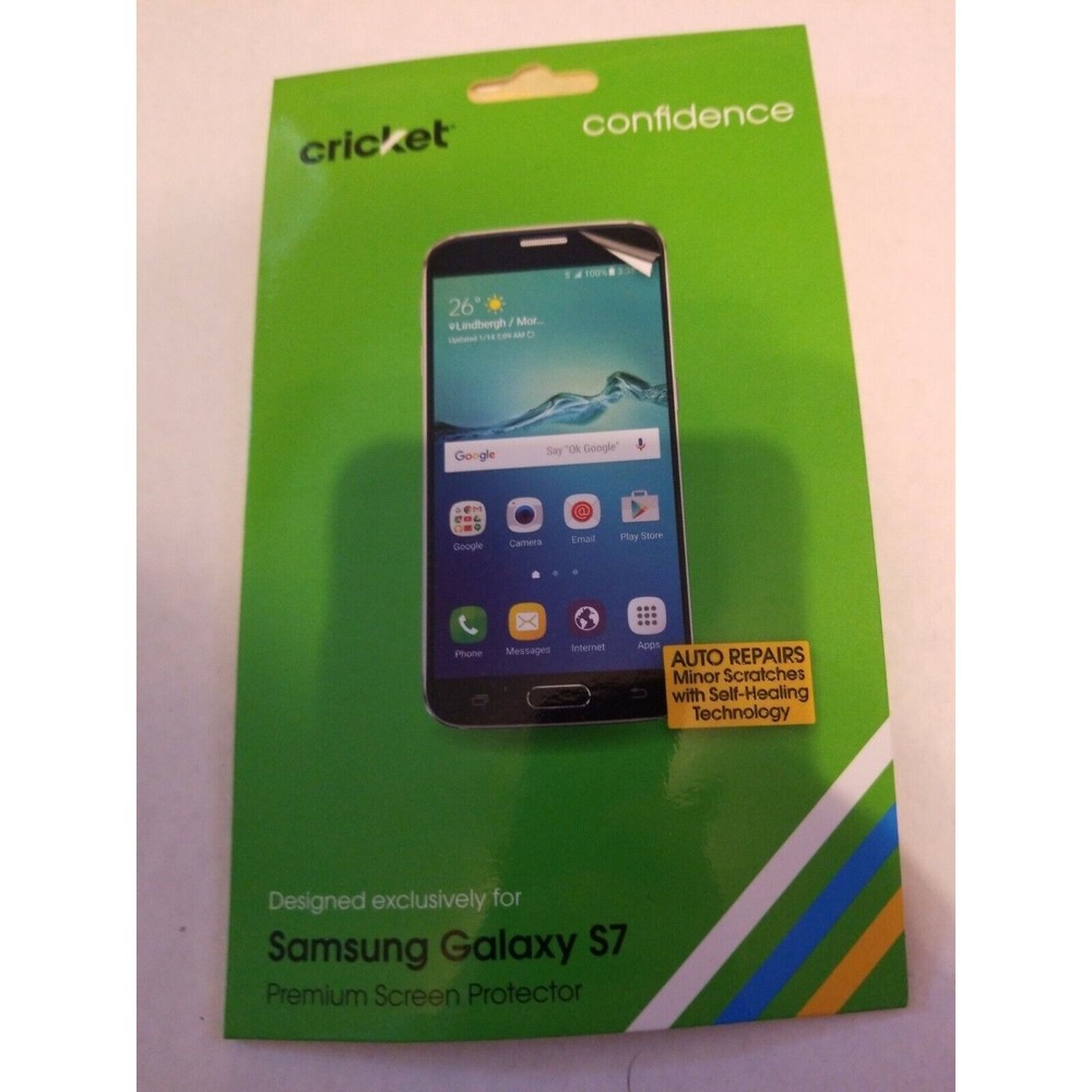 Full Cover Screen Protector For Samsung Galaxy S7 NIB Cricket